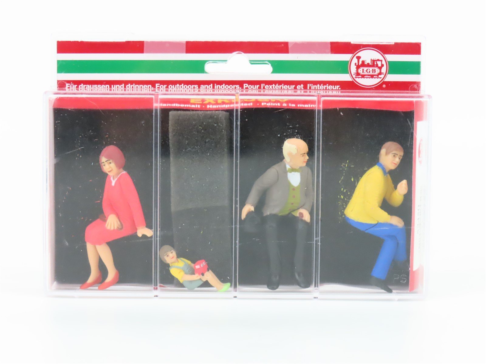 G 1/22.5 Scale LGB 52450 Seated People Figures 4-Pack