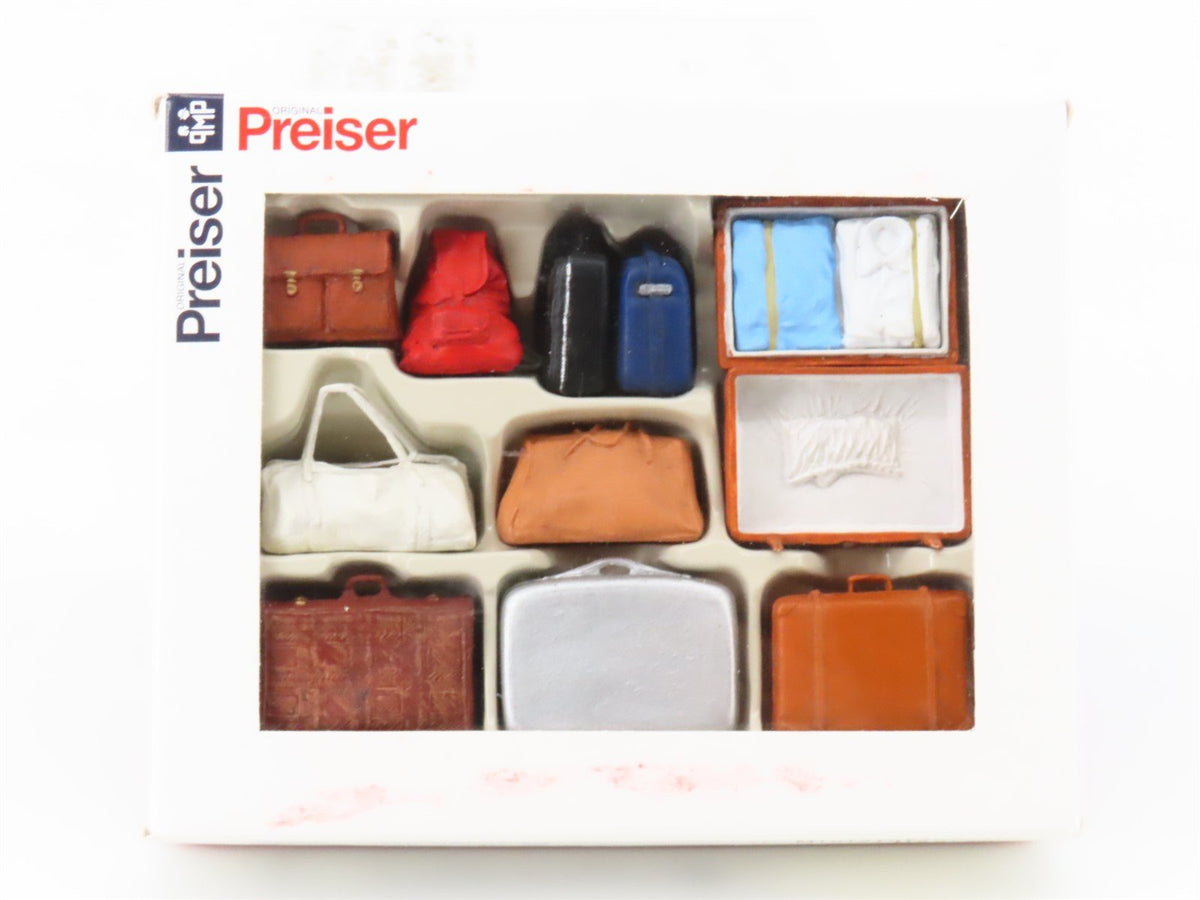 G 1/22.5 Scale Preiser 45218 Assorted Luggage 10-Piece Set