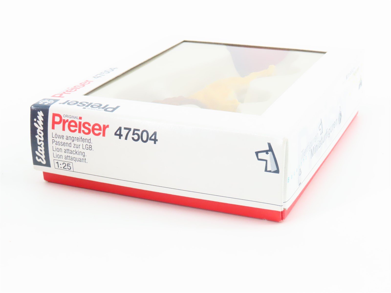 G 1/25 Scale Preiser Elastolin 47504 Lion Attacking Figure