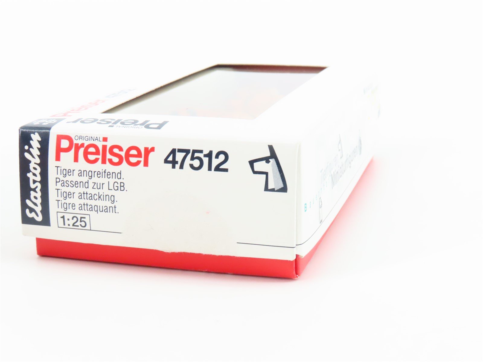 G 1/25 Scale Preiser Elastolin 47512 Tiger Attacking Figure