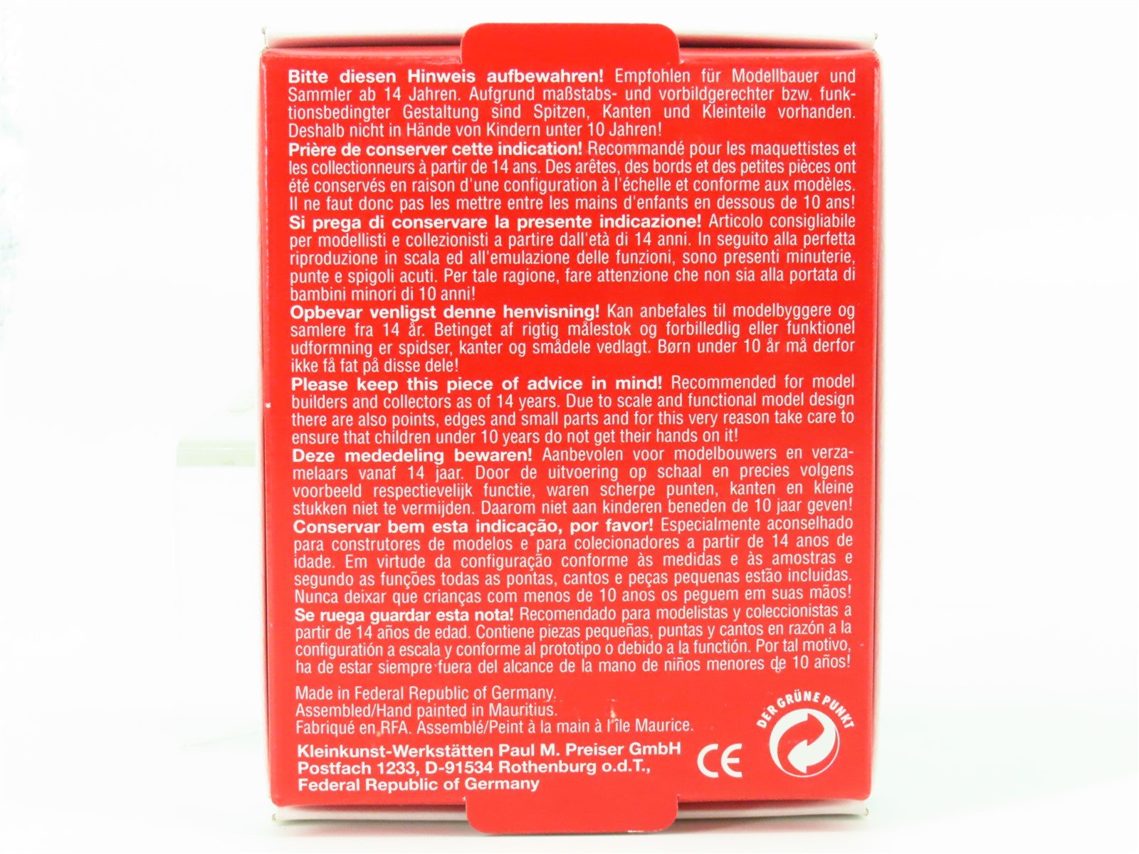 G 1/25 Scale Preiser Elastolin 47518 Bear Cub Figures 2-Pack