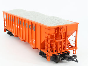 G Scale USA Trains C311 Graniterock 3-Bay Hopper Car #2004 w/ Gravel Load