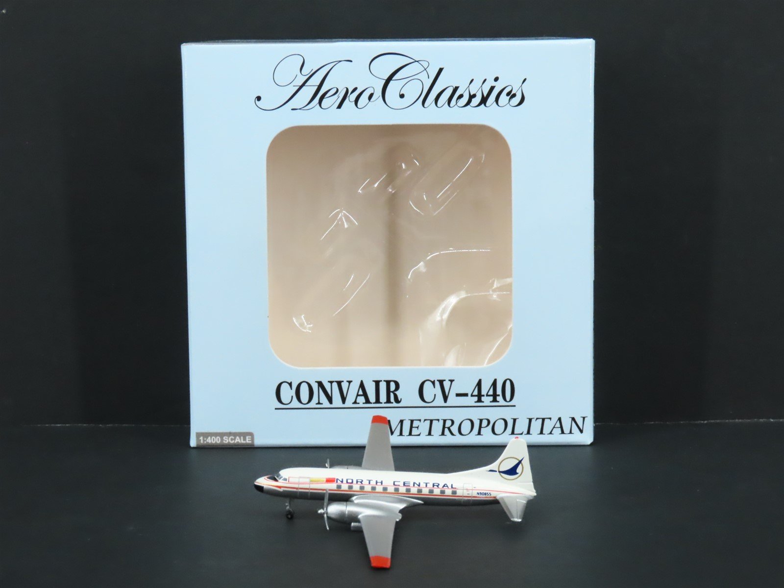 1:400 Aero Classics Die-Cast North Central Convair CV-340/440 Aircraft N90855