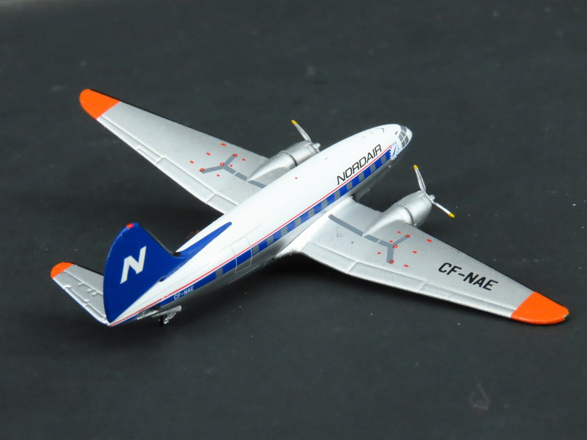 1:400 Scale Aero Classics Die-Cast Nordair Curtiss C-46C Aircraft CF-NAE