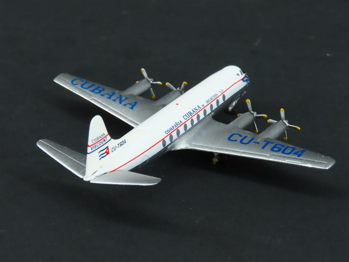 1:400 Scale Aero Classics AC19255 Die-Cast Cubana Viscount 755D Aircraft CU-T604