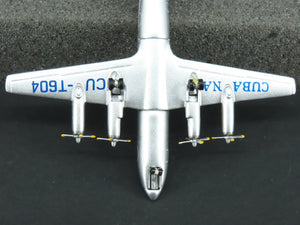 1:400 Scale Aero Classics AC19255 Die-Cast Cubana Viscount 755D Aircraft CU-T604