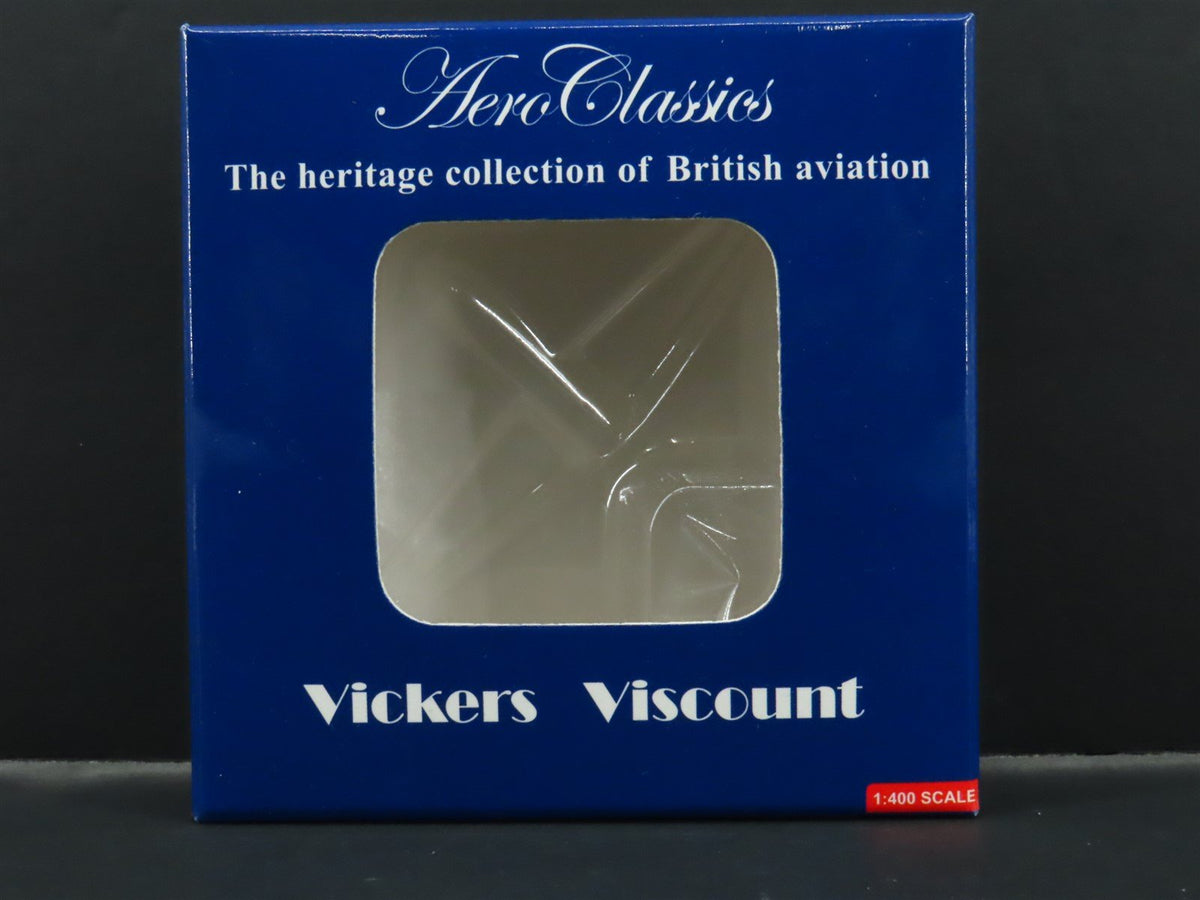 1:400 Scale Aero Classics AC19255 Die-Cast Cubana Viscount 755D Aircraft CU-T604