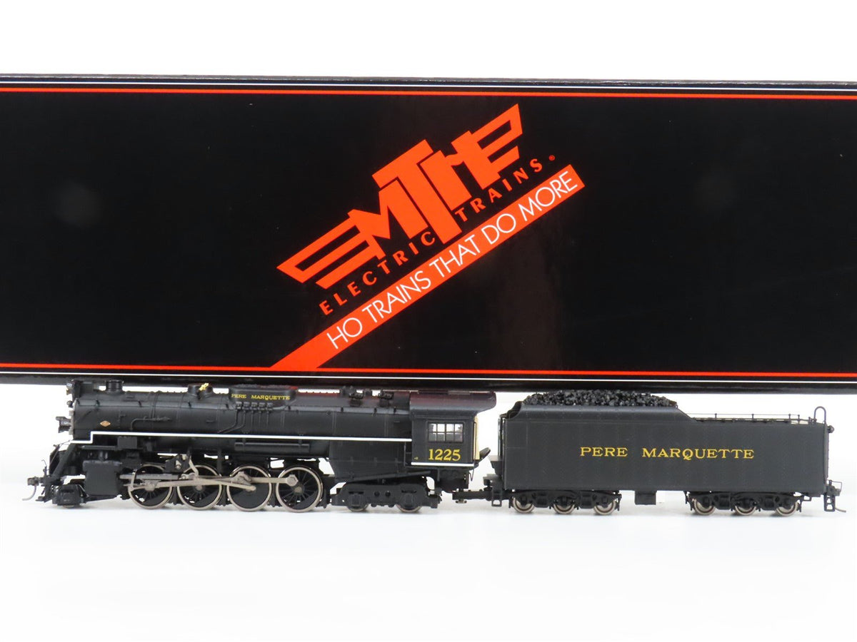 HO MTH 80-3288-1 PM Pere Marquette 2-8-4 N-1 Berkshire Steam #1225 w/DCC &amp; Sound