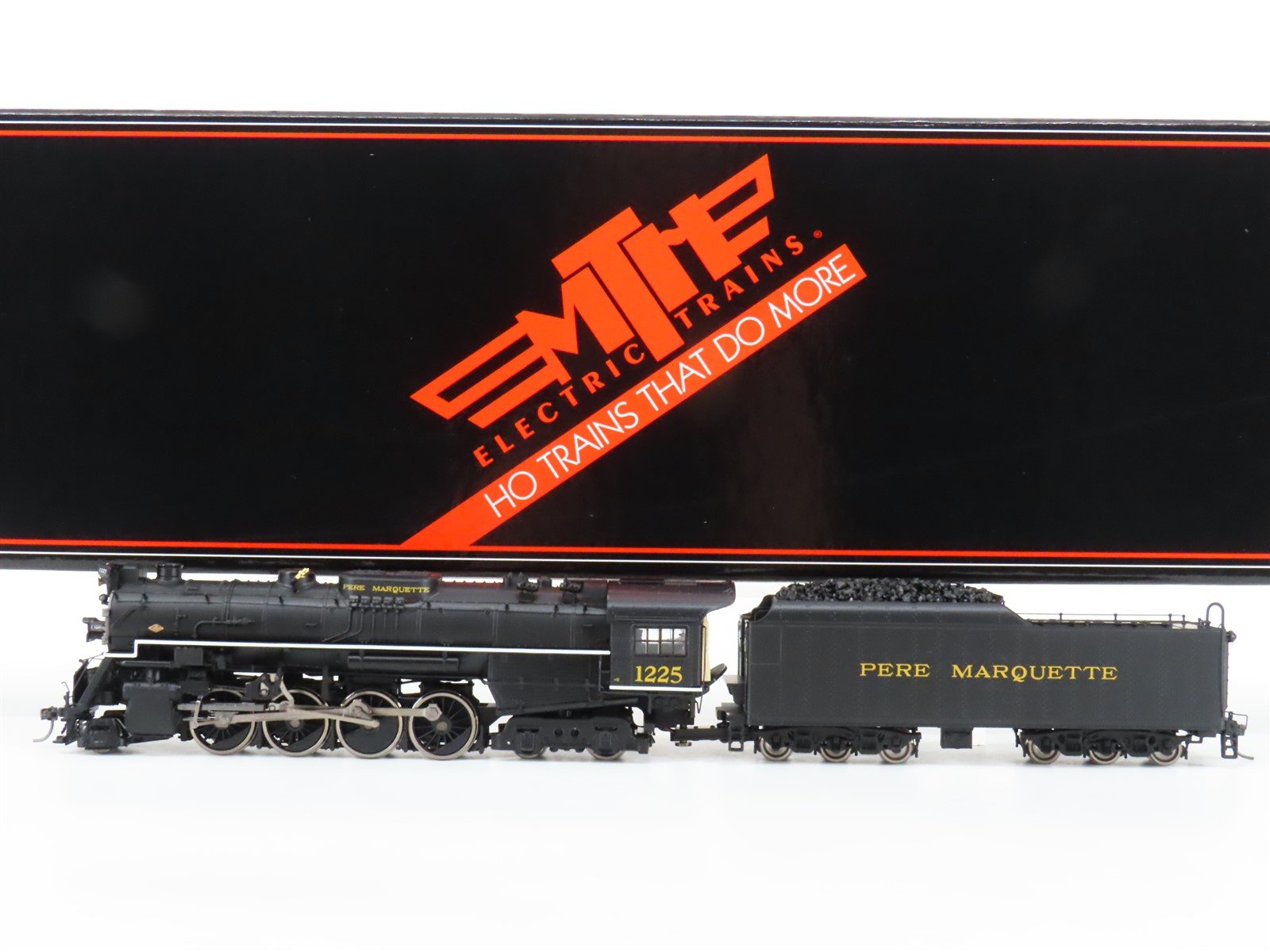 HO MTH 80-3288-1 PM Pere Marquette 2-8-4 N-1 Berkshire Steam #1225 w/DCC & Sound