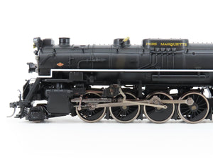 HO MTH 80-3288-1 PM Pere Marquette 2-8-4 N-1 Berkshire Steam #1225 w/DCC & Sound