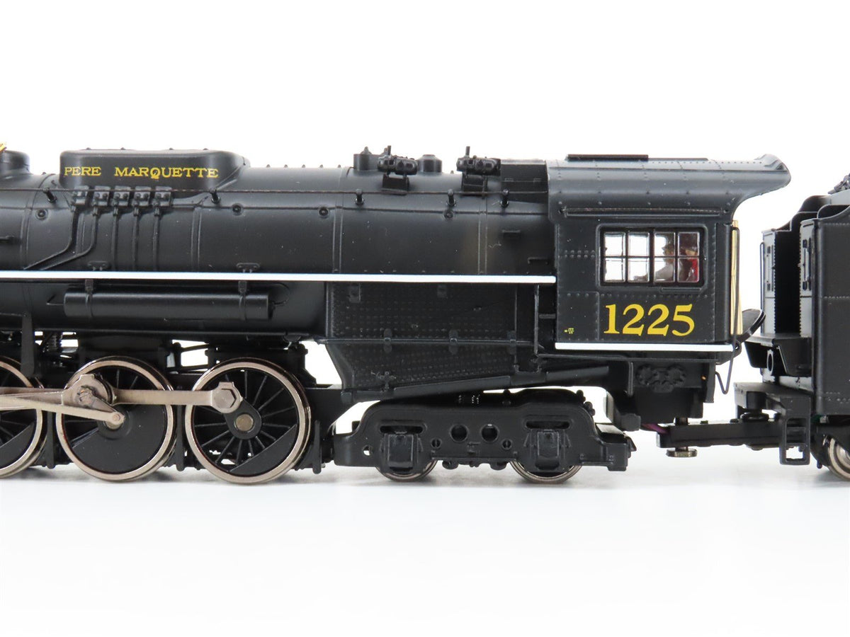 HO MTH 80-3288-1 PM Pere Marquette 2-8-4 N-1 Berkshire Steam #1225 w/DCC &amp; Sound