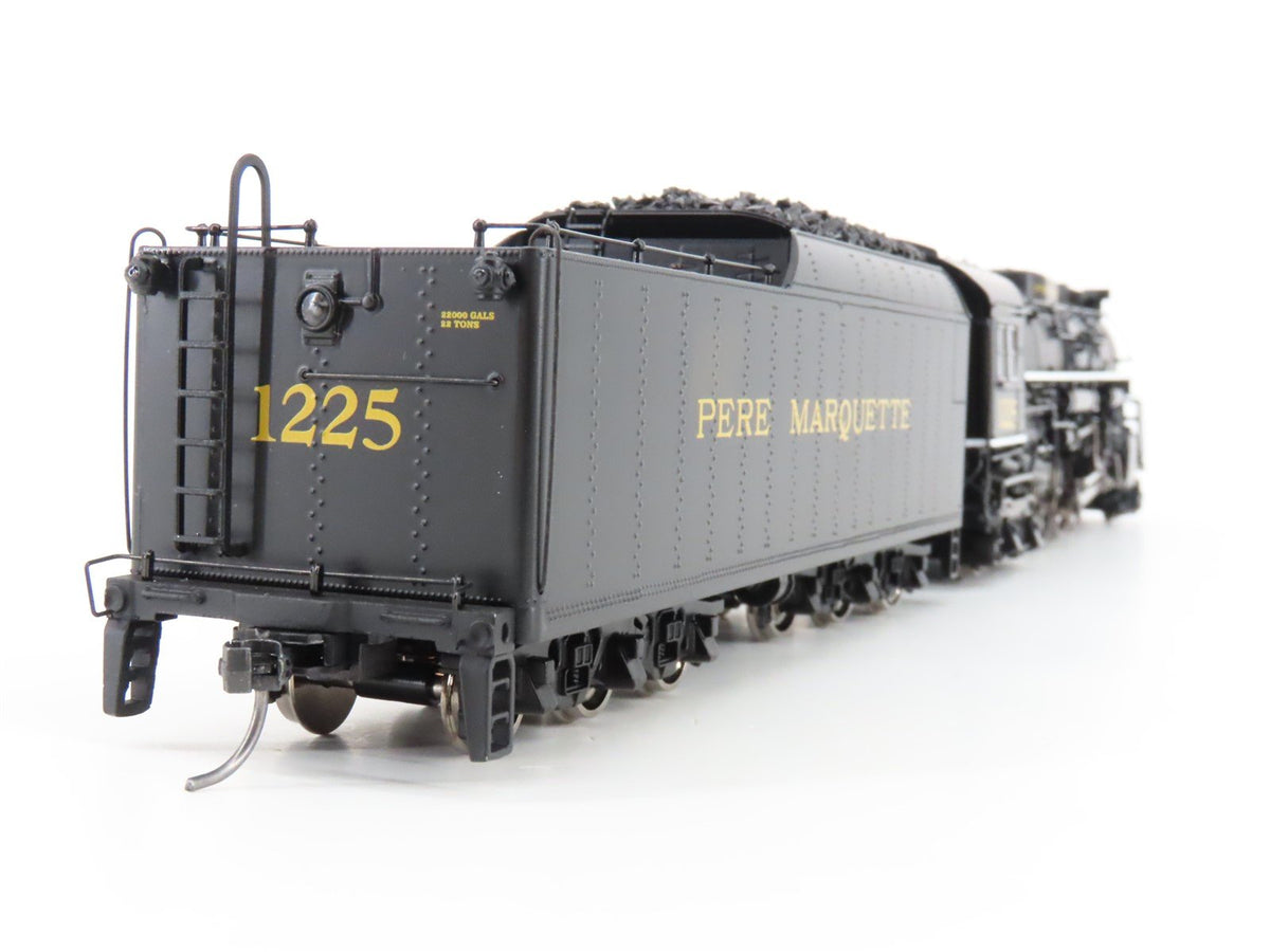 HO MTH 80-3288-1 PM Pere Marquette 2-8-4 N-1 Berkshire Steam #1225 w/DCC &amp; Sound