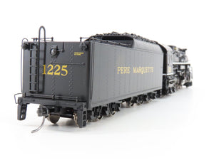 HO MTH 80-3288-1 PM Pere Marquette 2-8-4 N-1 Berkshire Steam #1225 w/DCC & Sound