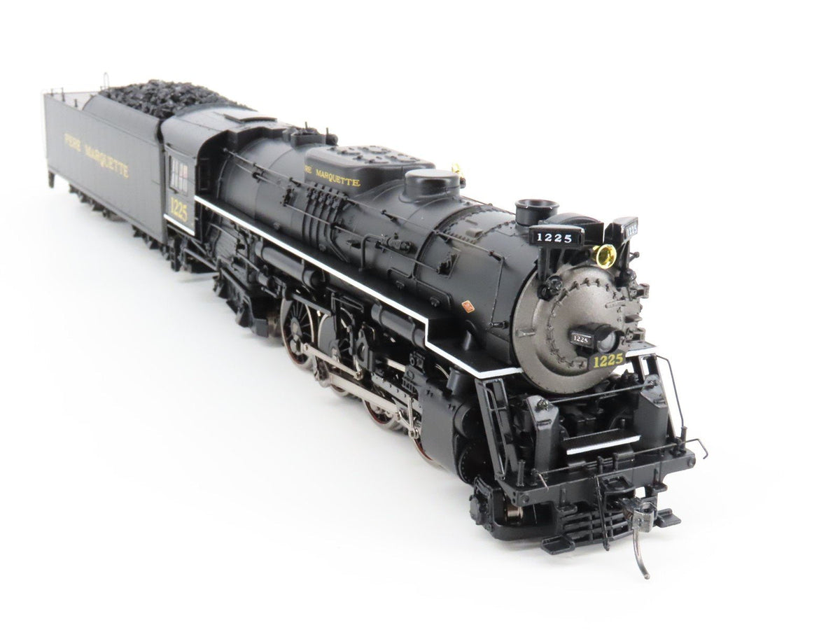 HO MTH 80-3288-1 PM Pere Marquette 2-8-4 N-1 Berkshire Steam #1225 w/DCC &amp; Sound