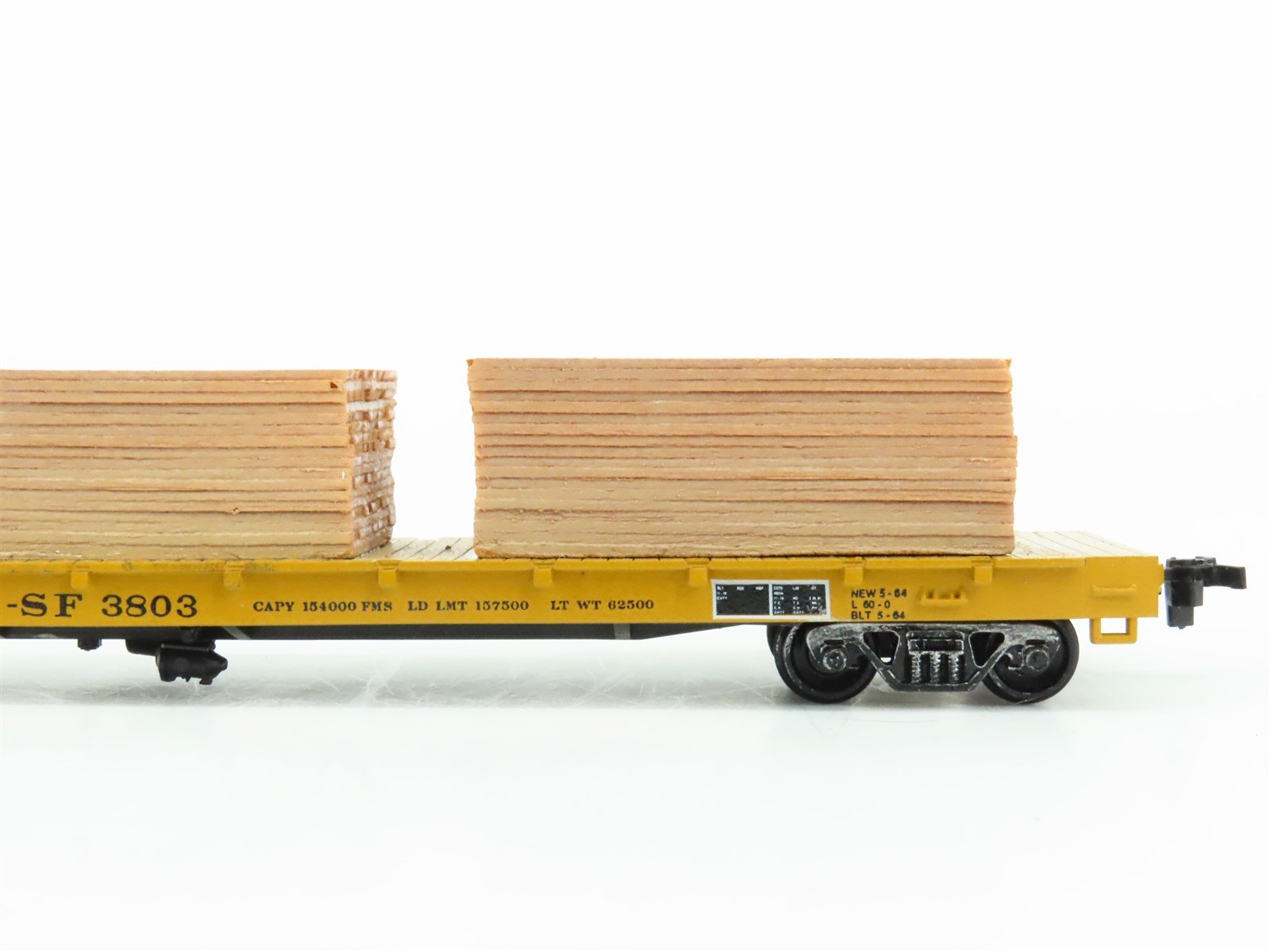 HO Scale Roundhouse MDC SL-SF Frisco Railroad Flat Car #3803 w/ Custom Load