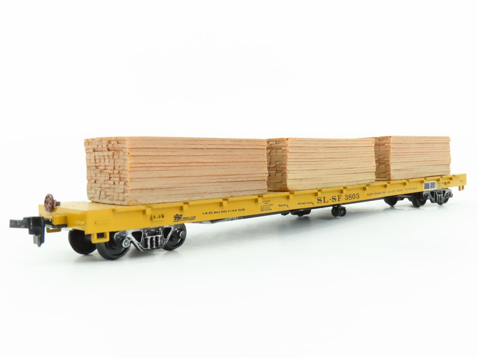 HO Scale Roundhouse MDC SL-SF Frisco Railroad Flat Car #3803 w/ Custom Load