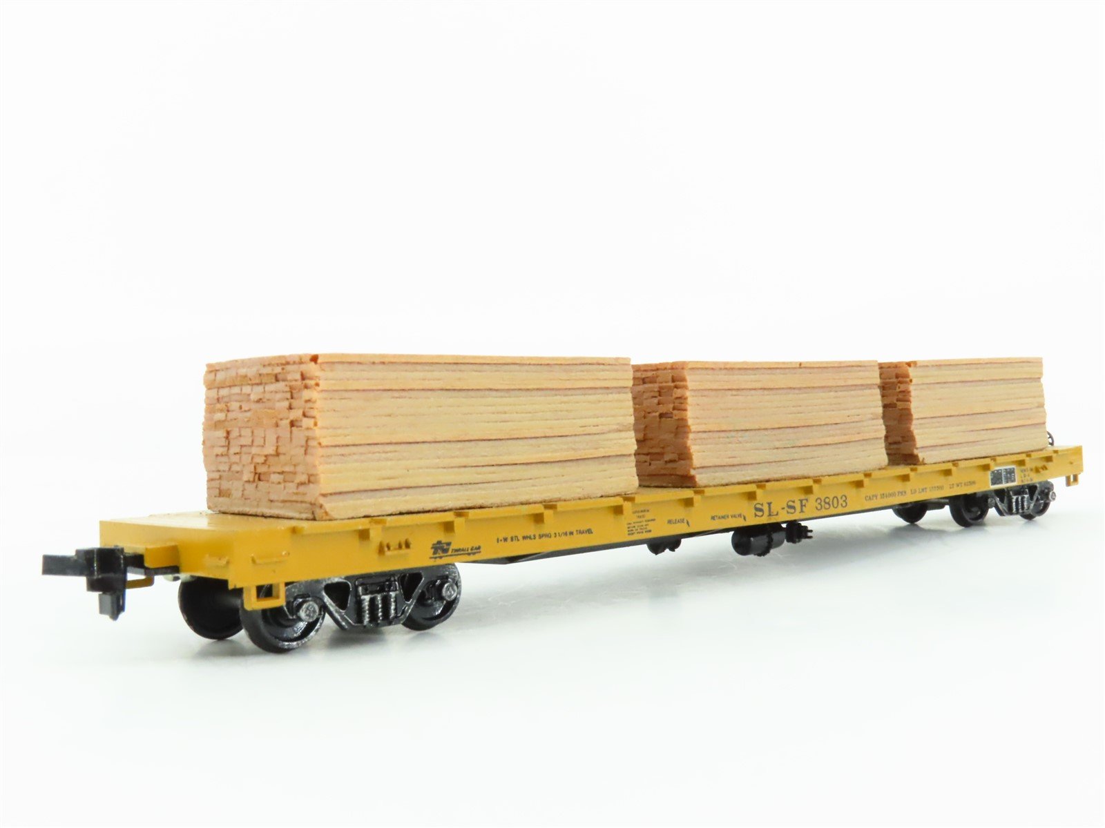 HO Scale Roundhouse MDC SL-SF Frisco Railroad Flat Car #3803 w/ Custom Load