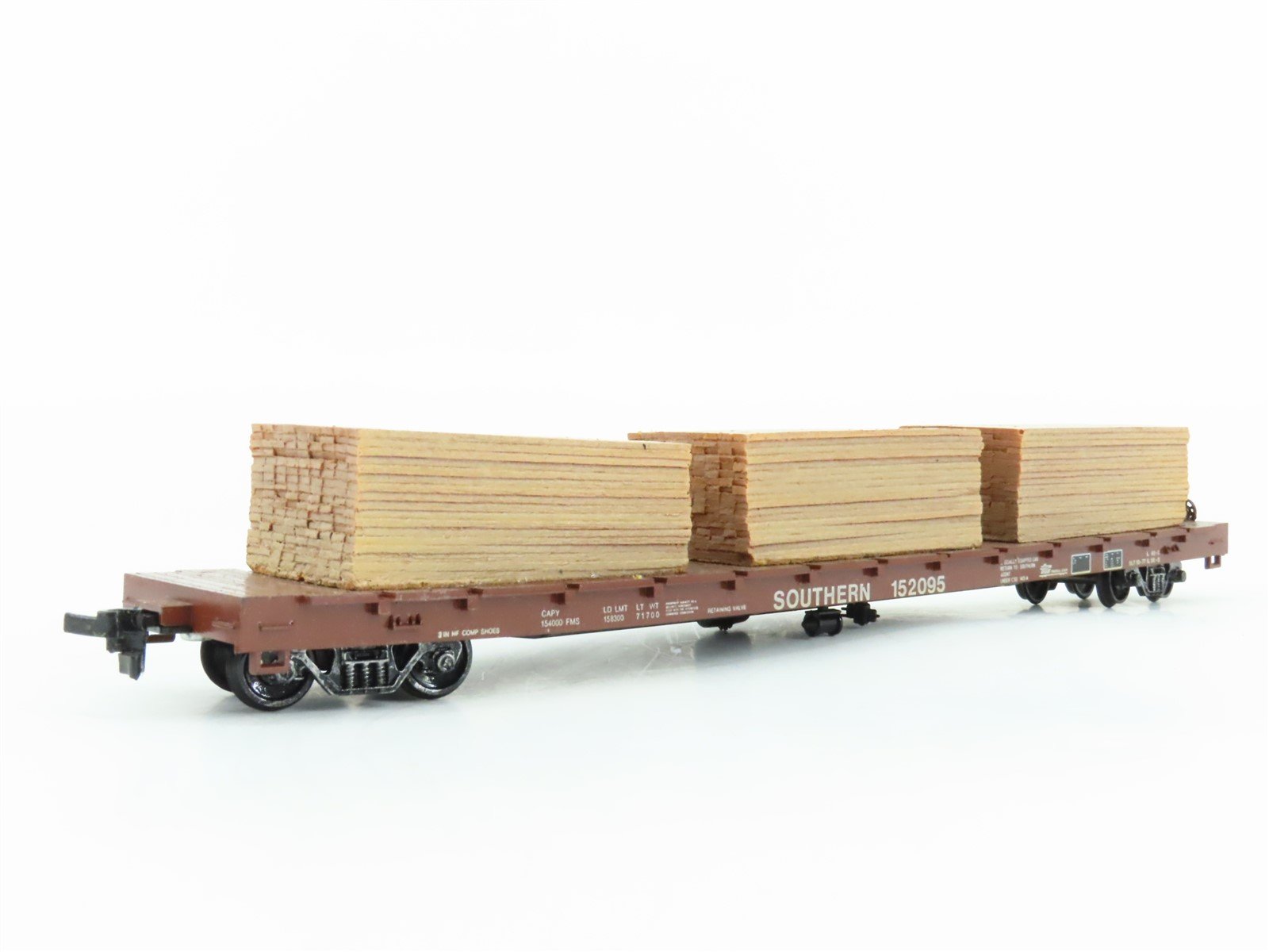 HO Scale Roundhouse MDC SOU Southern Railroad Flat Car #152095 w/ Custom Load