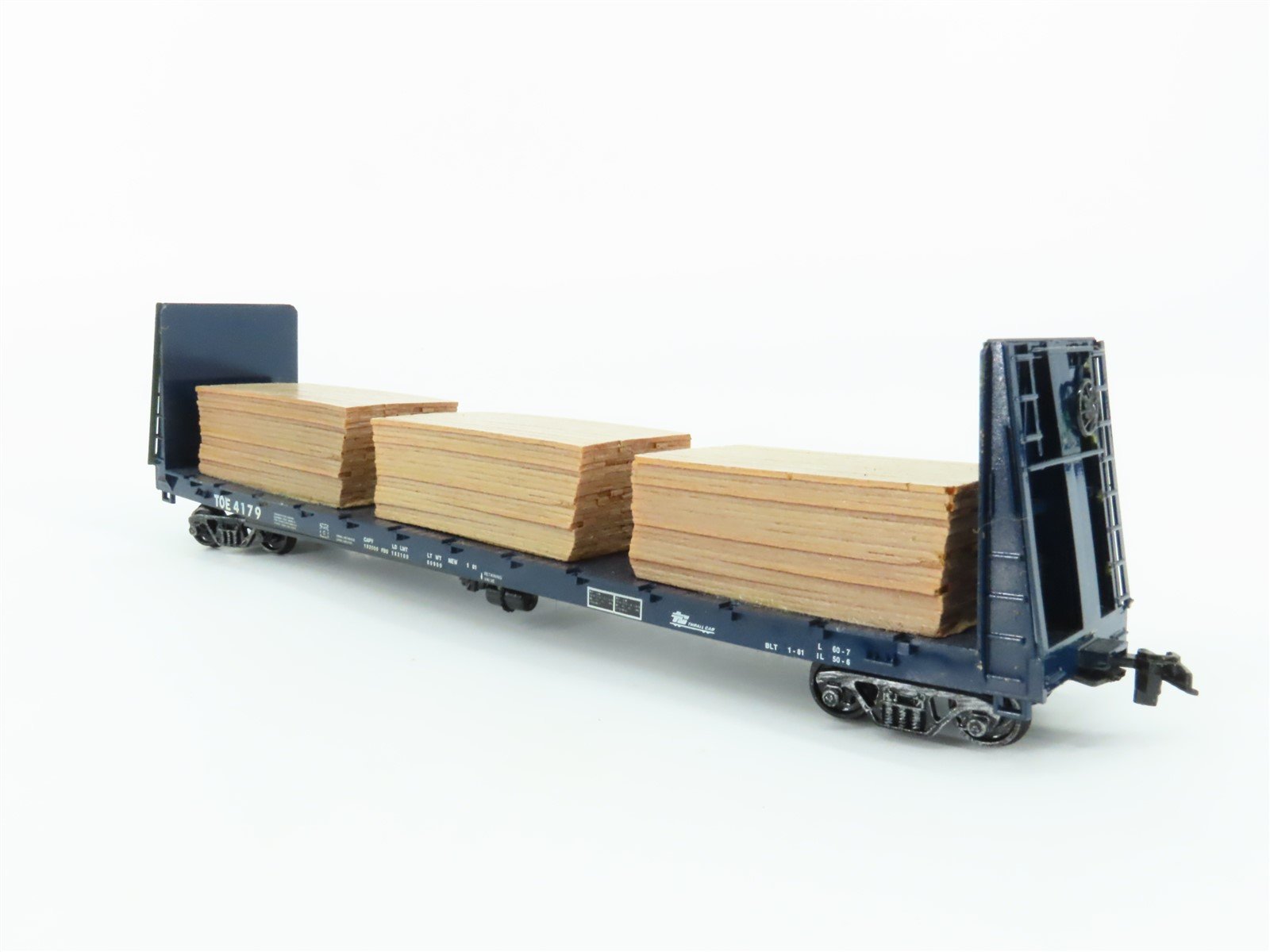 HO Roundhouse MDC TOE Texas Oklahoma & Eastern Flat Car #4179 w/ Custom Load