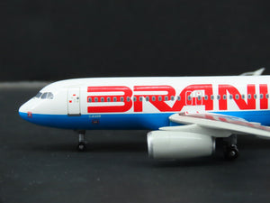 1:400 Dragon Wings JetX JX067 Die-Cast Braniff Airbus 320 Airliner