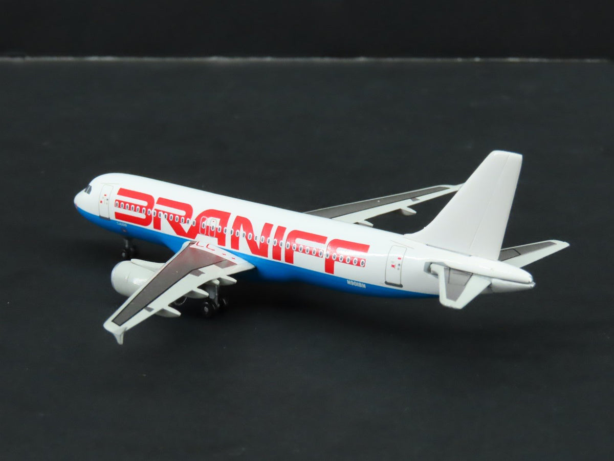 1:400 Dragon Wings JetX JX067 Die-Cast Braniff Airbus 320 Airliner