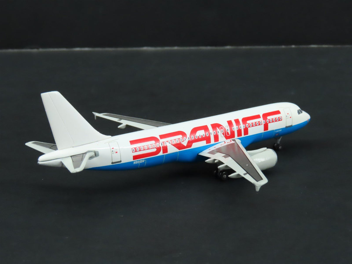 1:400 Dragon Wings JetX JX067 Die-Cast Braniff Airbus 320 Airliner
