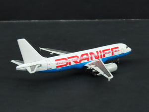 1:400 Dragon Wings JetX JX067 Die-Cast Braniff Airbus 320 Airliner