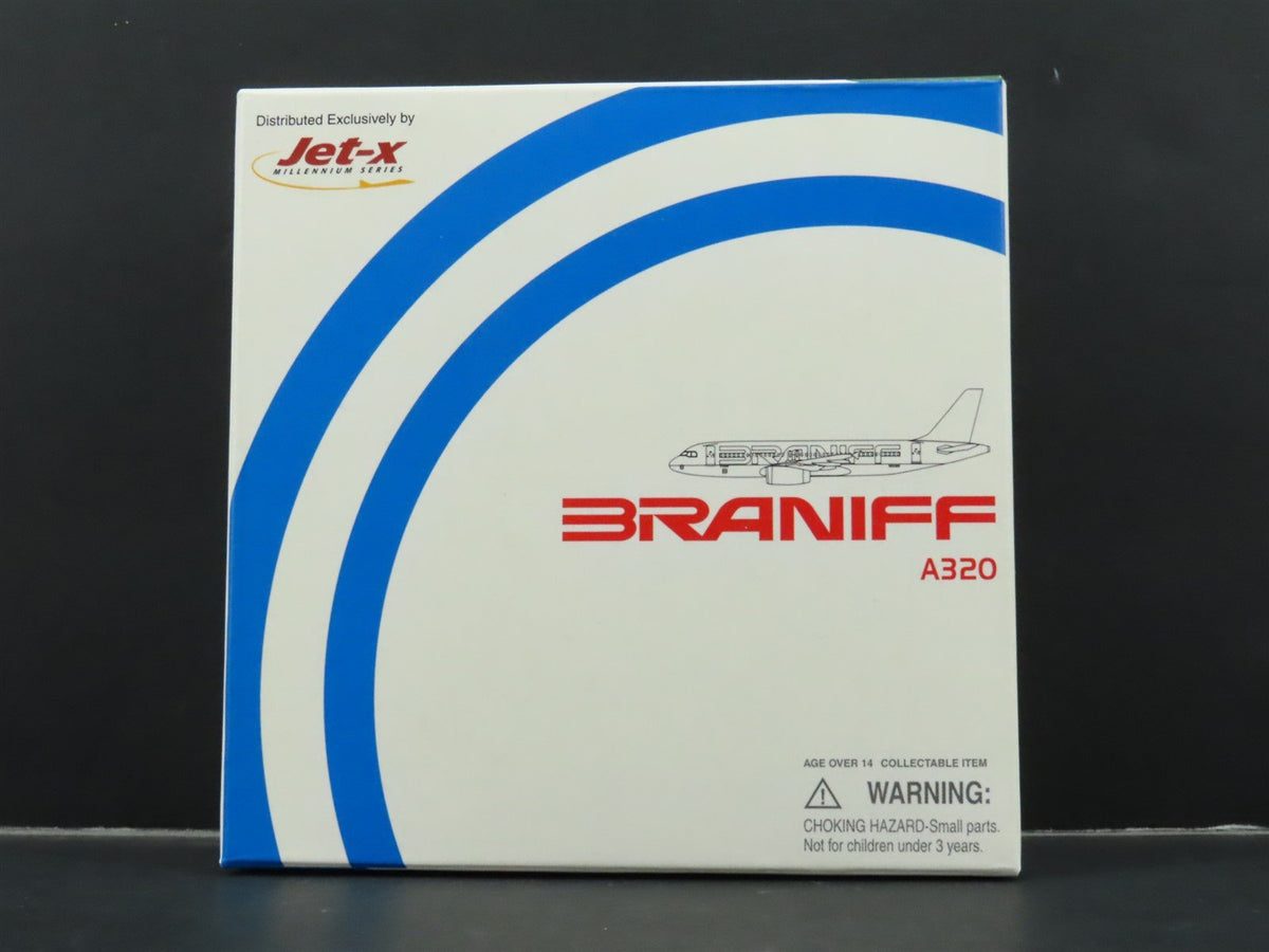 1:400 Dragon Wings JetX JX067 Die-Cast Braniff Airbus 320 Airliner