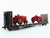 HO Scale Walthers D&RGW Rio Grande Flat Car #22700 w/ Custom Tractor Load