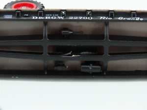 HO Scale Walthers D&RGW Rio Grande Flat Car #22700 w/ Custom Tractor Load