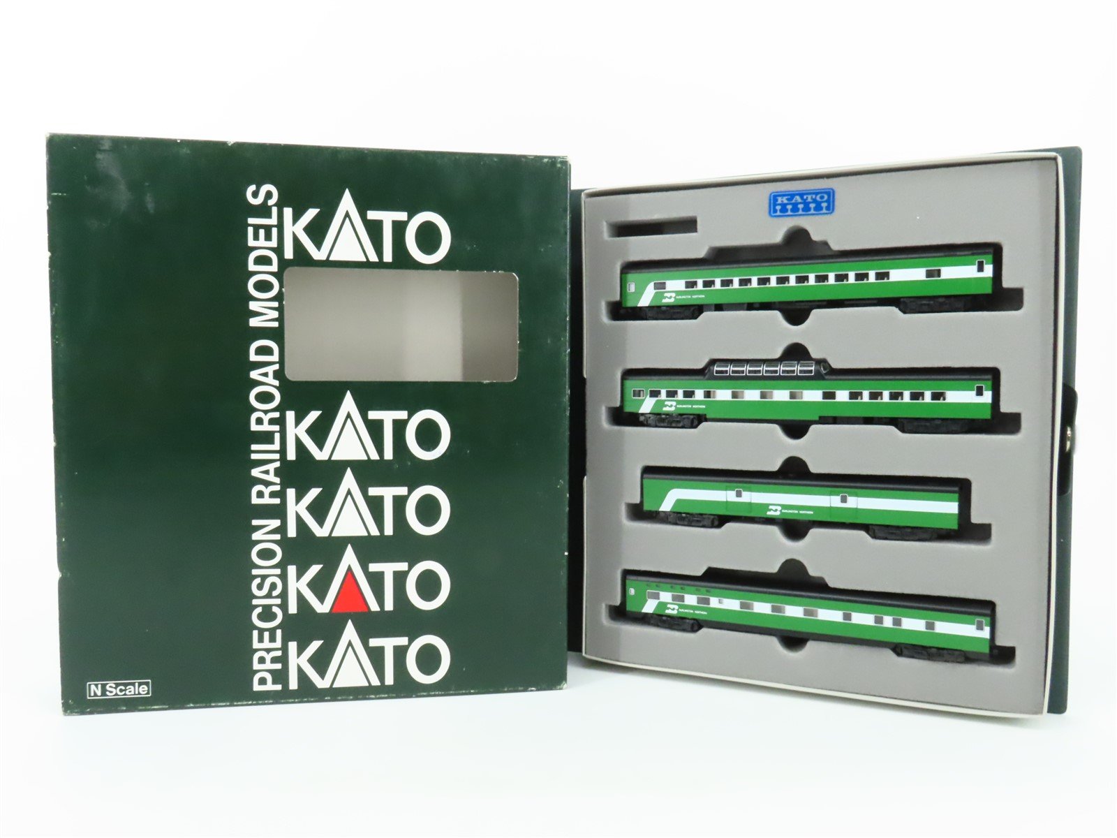 N Scale Kato 106-027 BN Burlington Northern Passenger 4-Car Set