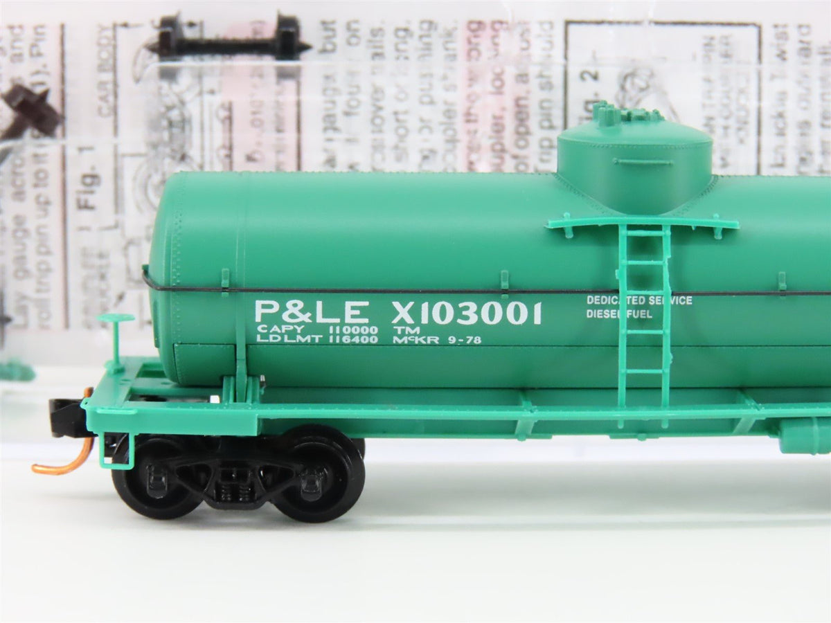 N Scale Micro-Trains MTL 06500570 P&amp;LE 39&#39; Single Dome Tank Car #X103001
