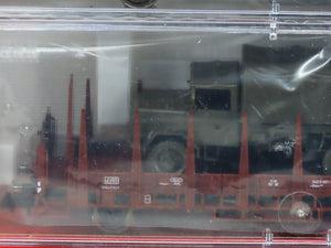 HO Scale Fleischmann 580909 DB German Flat Cars 3-Pack w/ Military Vehicle Loads
