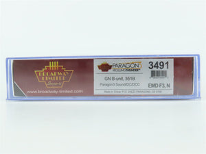 N Scale Broadway Limited BLI 3491 GN Railway EMD F3 Diesel #351B w/ DCC & Sound
