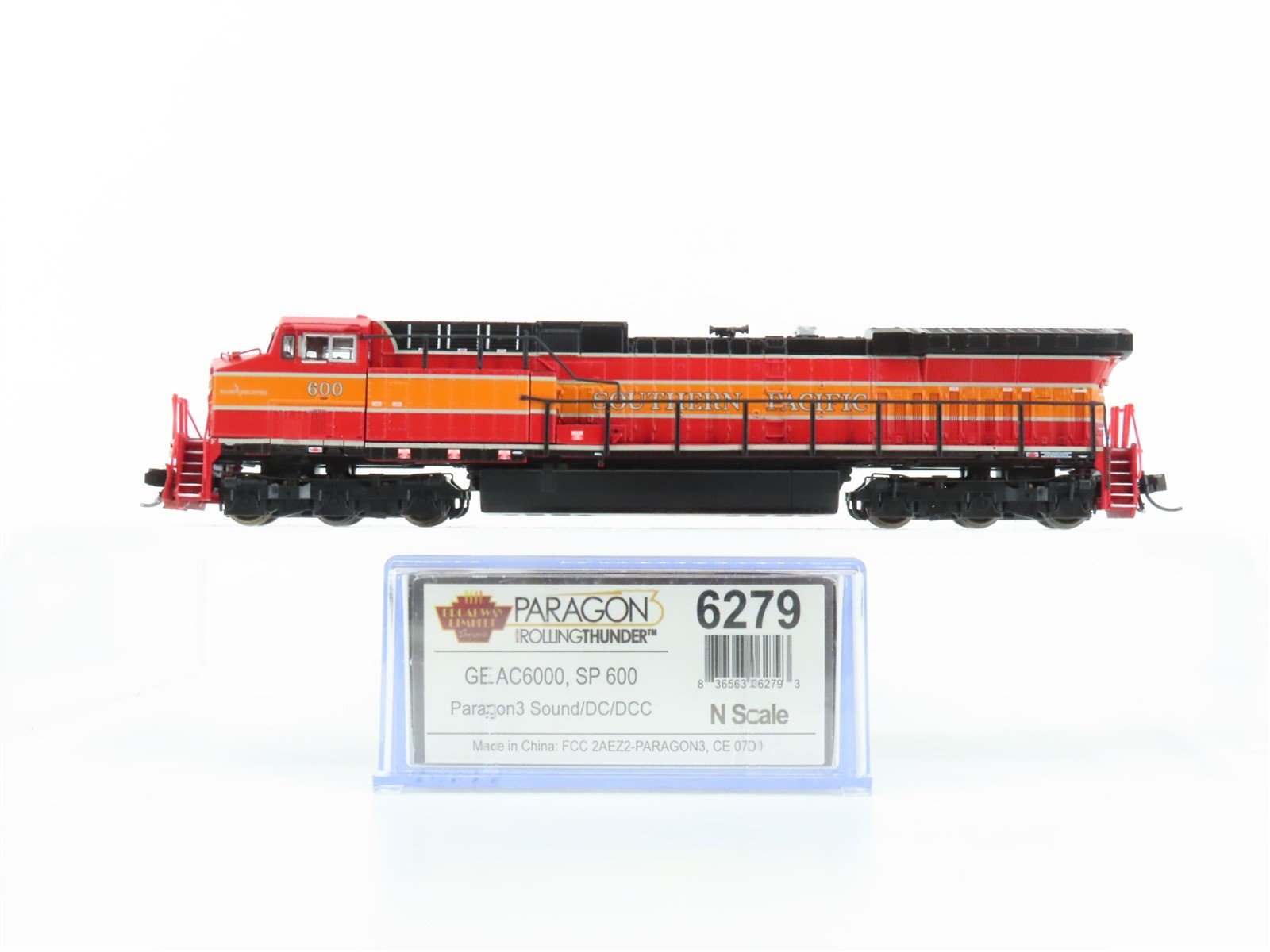 N Scale Broadway Limited BLI 6279 SP "Daylight" AC6000 Diesel #600 w/ Paragon 3
