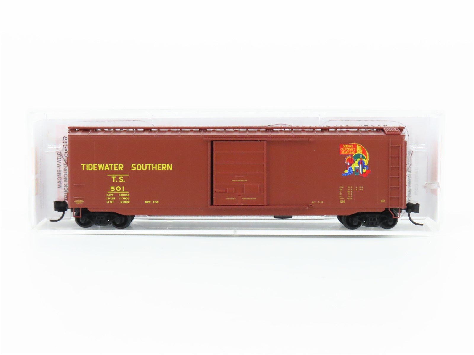N Scale Micro-Trains MTL 03100570 TS Tidewater Southern 50' Box Car #501