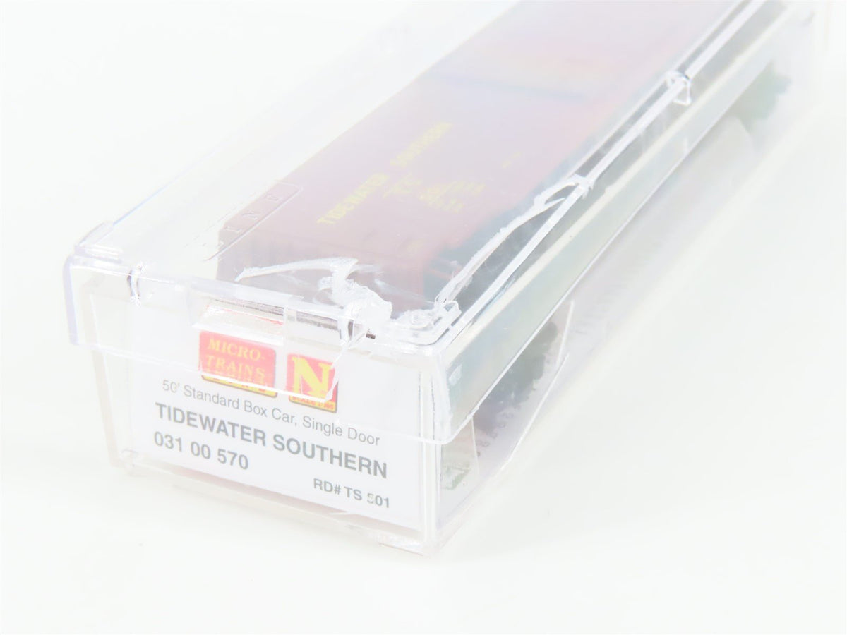 N Scale Micro-Trains MTL 03100570 TS Tidewater Southern 50&#39; Box Car #501