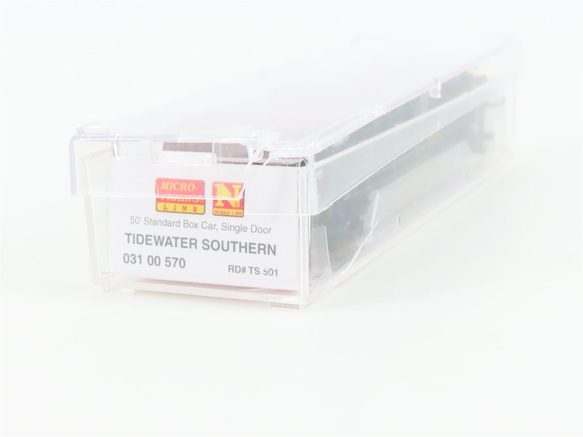 N Scale Micro-Trains MTL 03100570 TS Tidewater Southern 50&#39; Box Car #501