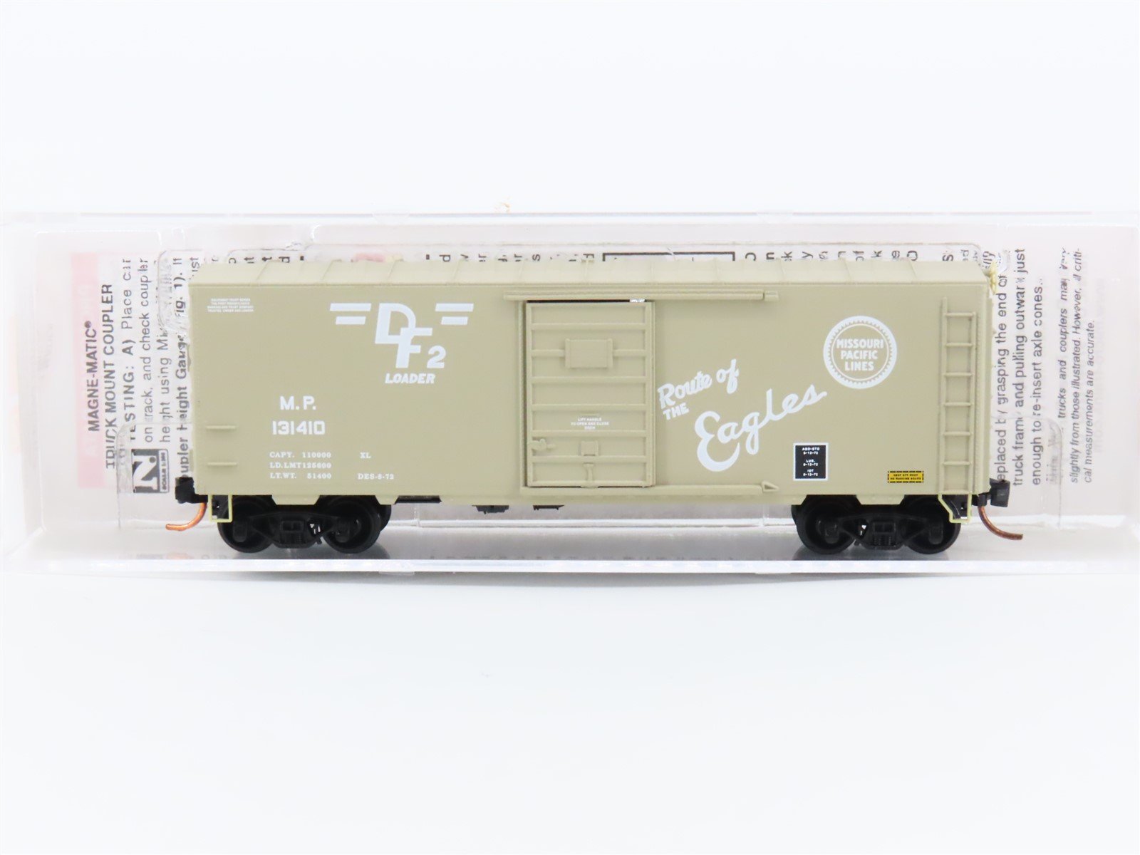 N Scale Micro-Trains MTL 07300180 MP Route of Eagles 40' Box Car #131410