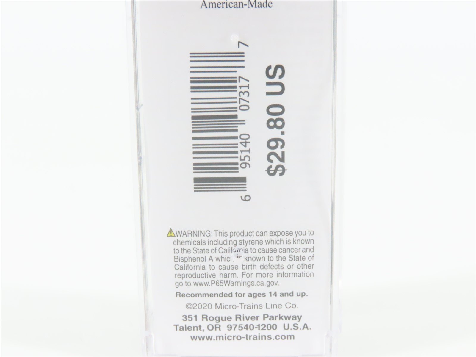 N Scale Micro-Trains MTL 09300170 WP Western Pacific 3-Bay Covered Hopper #11921