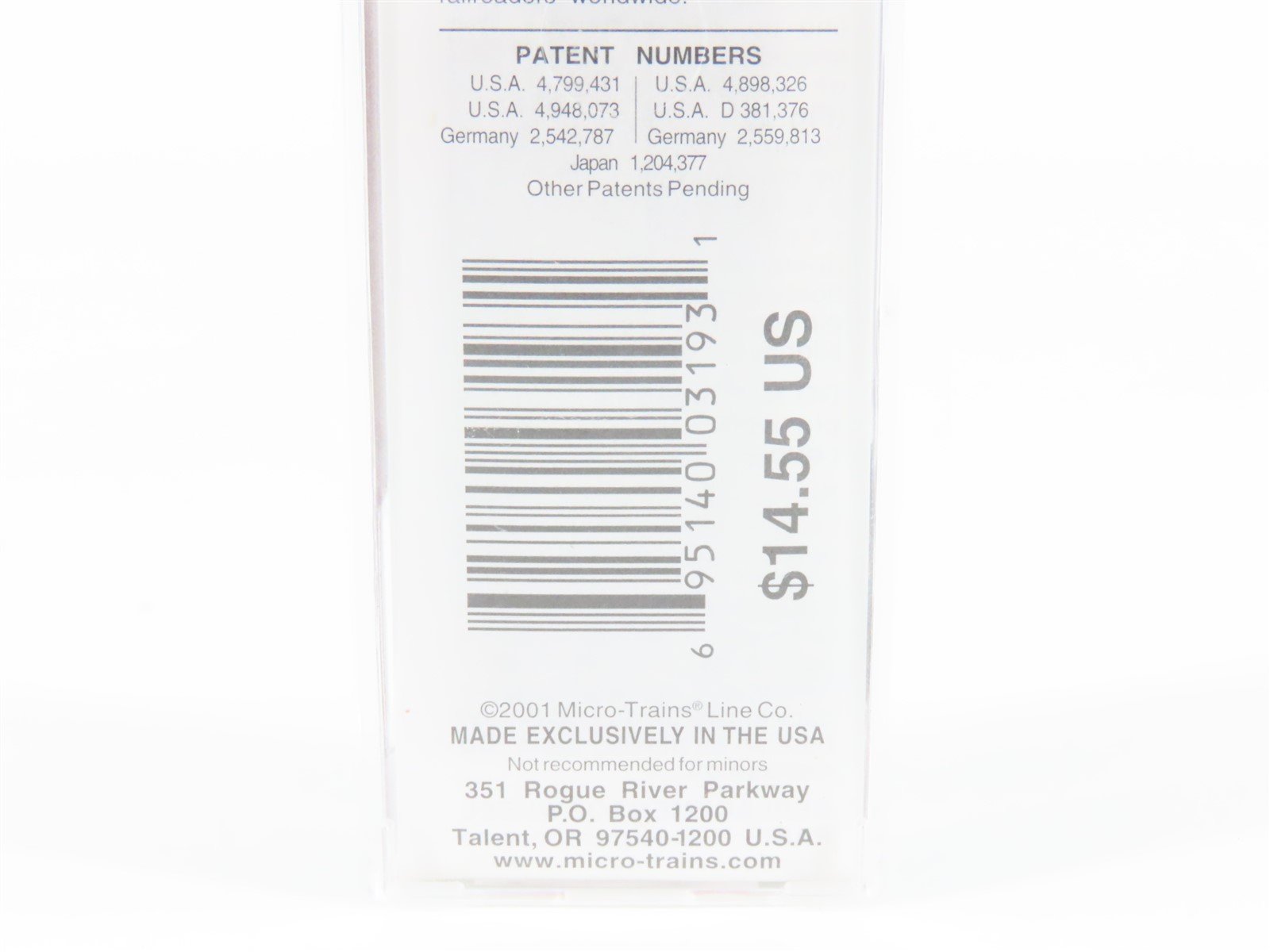 N Scale Micro-Trains MTL 33140 CP Canadian Pacific 50' Box Car #49201