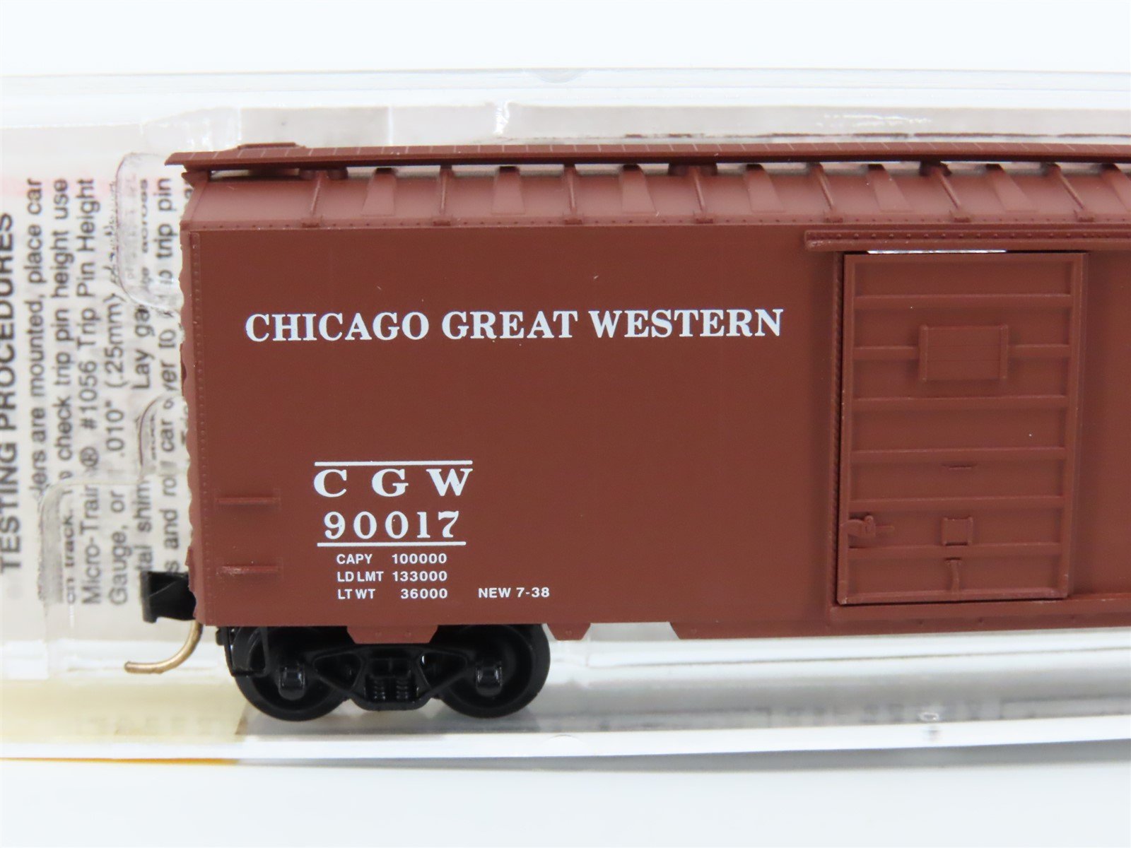 N Scale Micro-Trains MTL 20950 CGW Corn Belt Route 40' Single Door Boxcar #90017