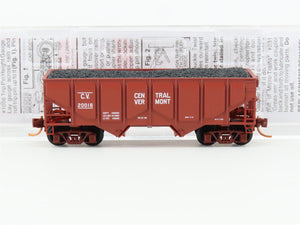 N Scale Micro-Trains MTL 08500060 CV Central Vermont 2-Bay Hopper #20018 w/load