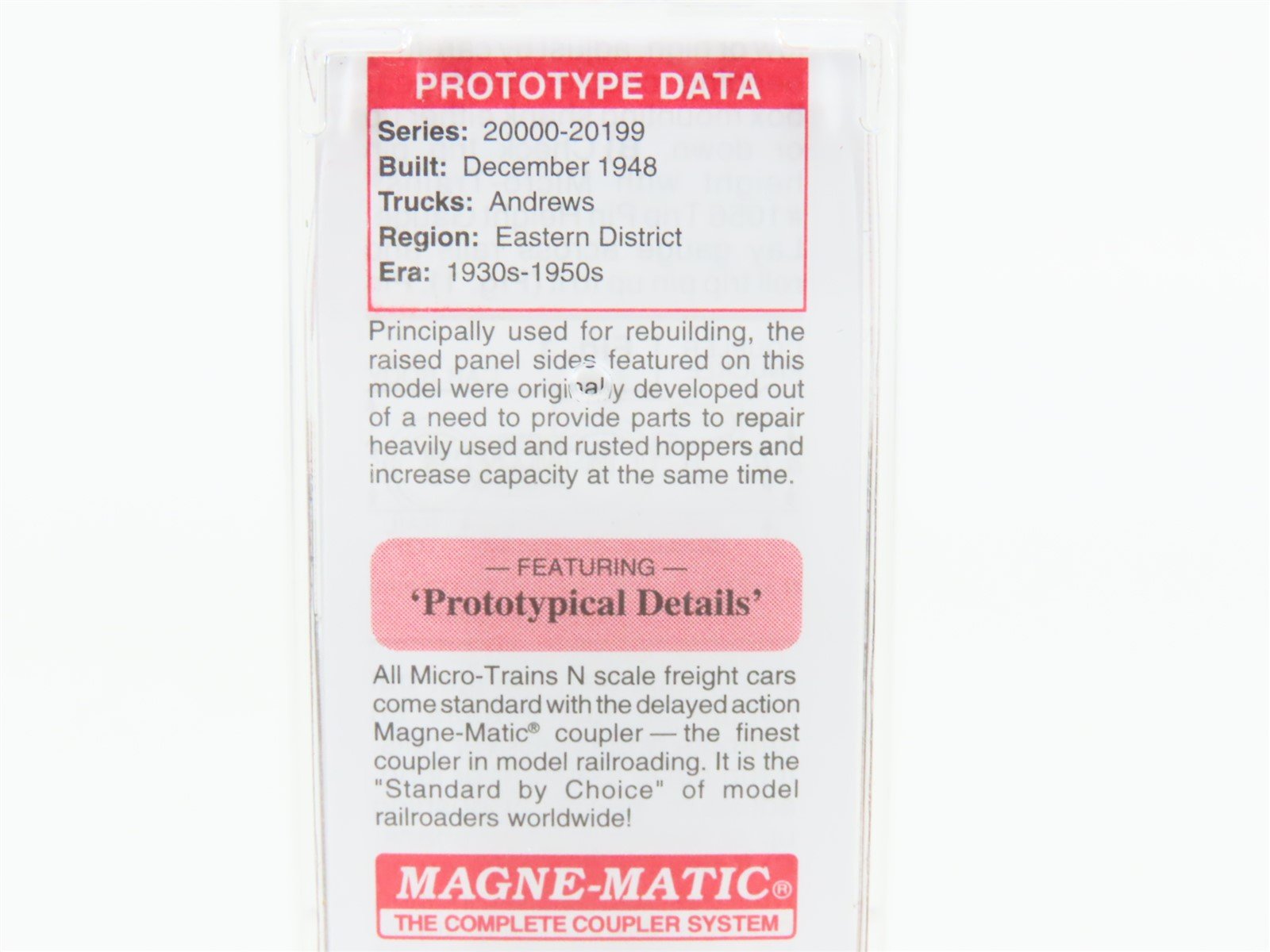 N Scale Micro-Trains MTL 08500060 CV Central Vermont 2-Bay Hopper #20018 w/load