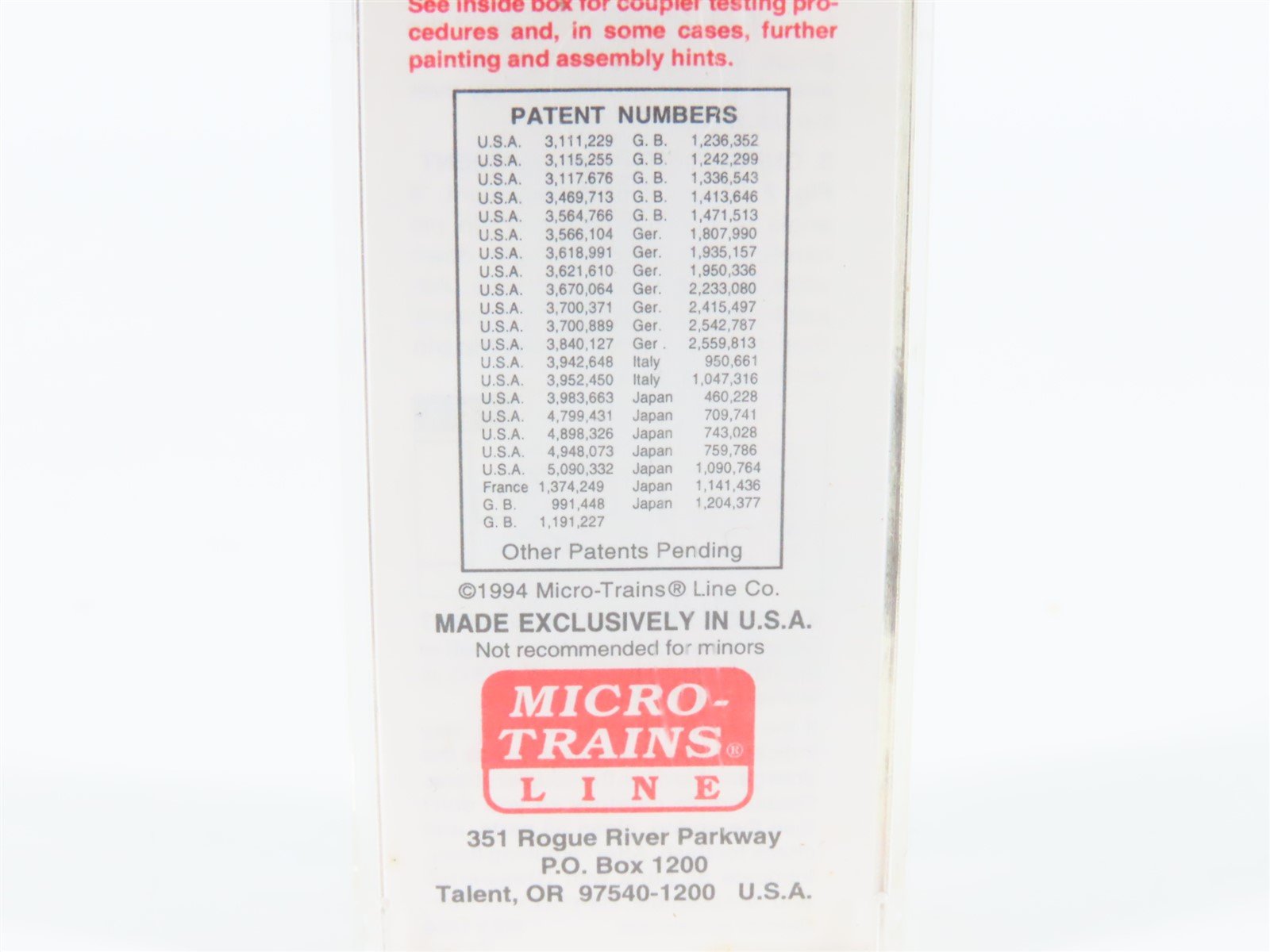 N Scale Micro-Trains MTL 29030 NP Northern Pacific 40' Automobile Box Car #8006