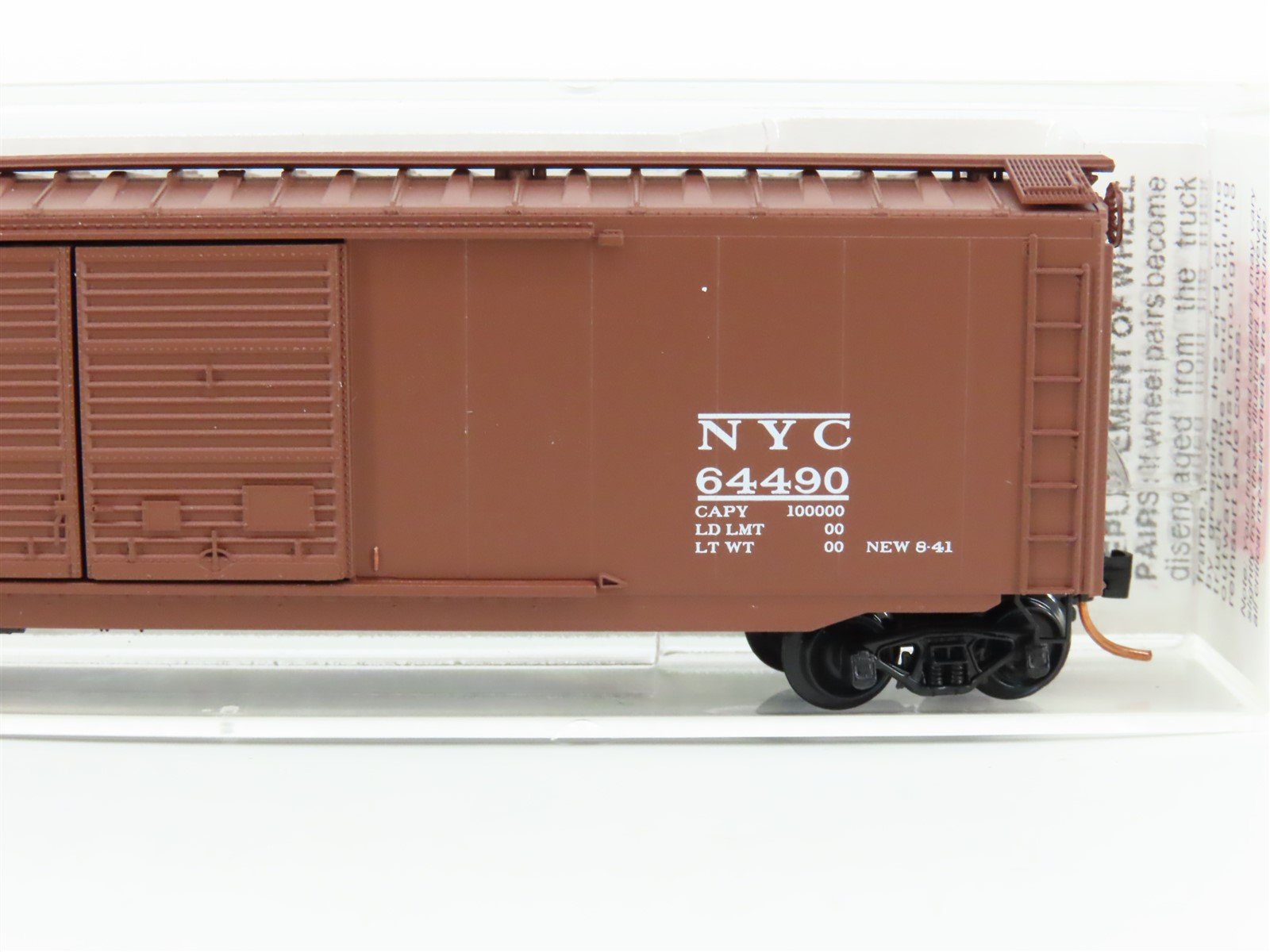 N Scale Micro-Trains MTL 34150 NYC New York Central 50' Double Door Boxcar 64490