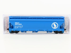 N Scale Micro-Trains MTL 09400260 GN Big Sky Blue 3-Bay Covered Hopper #170039