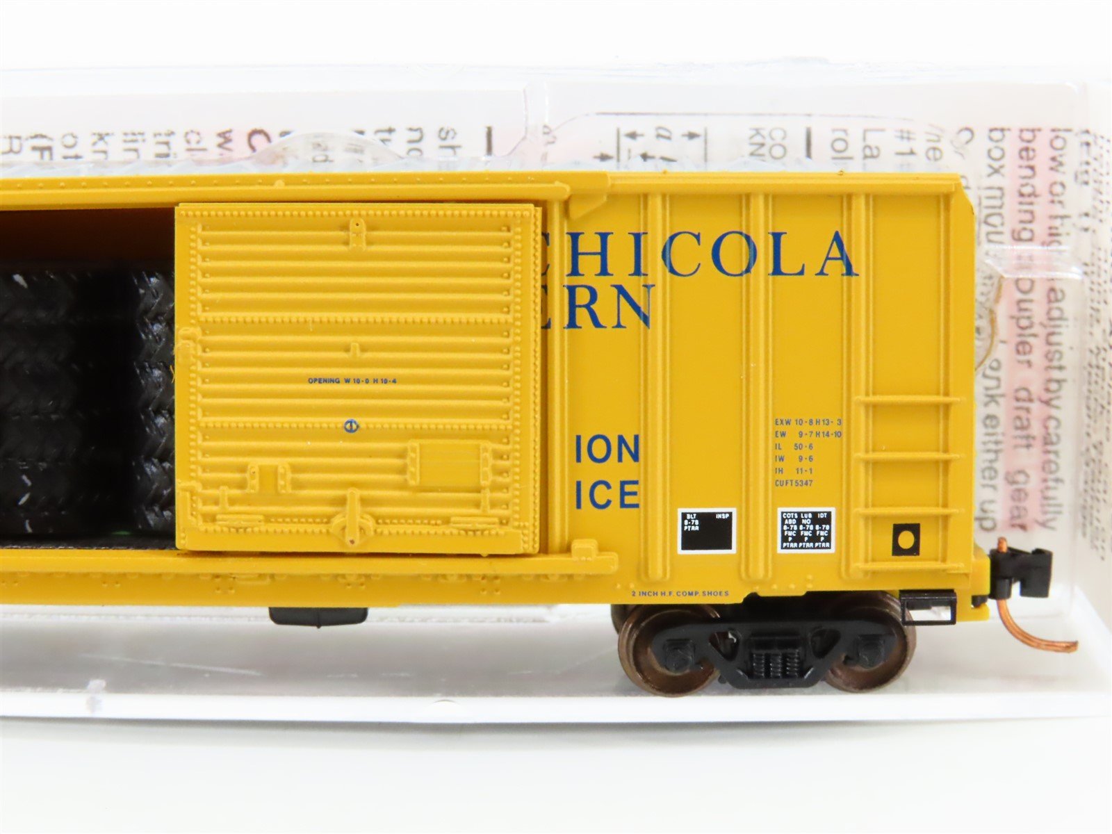 N Scale Micro-Trains MTL 02500580 AN Port St. Joe Route 50' Boxcar #5508 w/ Load