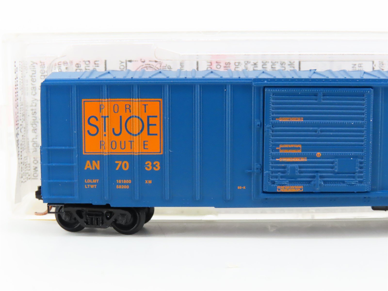 N Scale Micro-Trains MTL 25600 AN Port St. Joe Route 50' Rib Side Box Car #7033