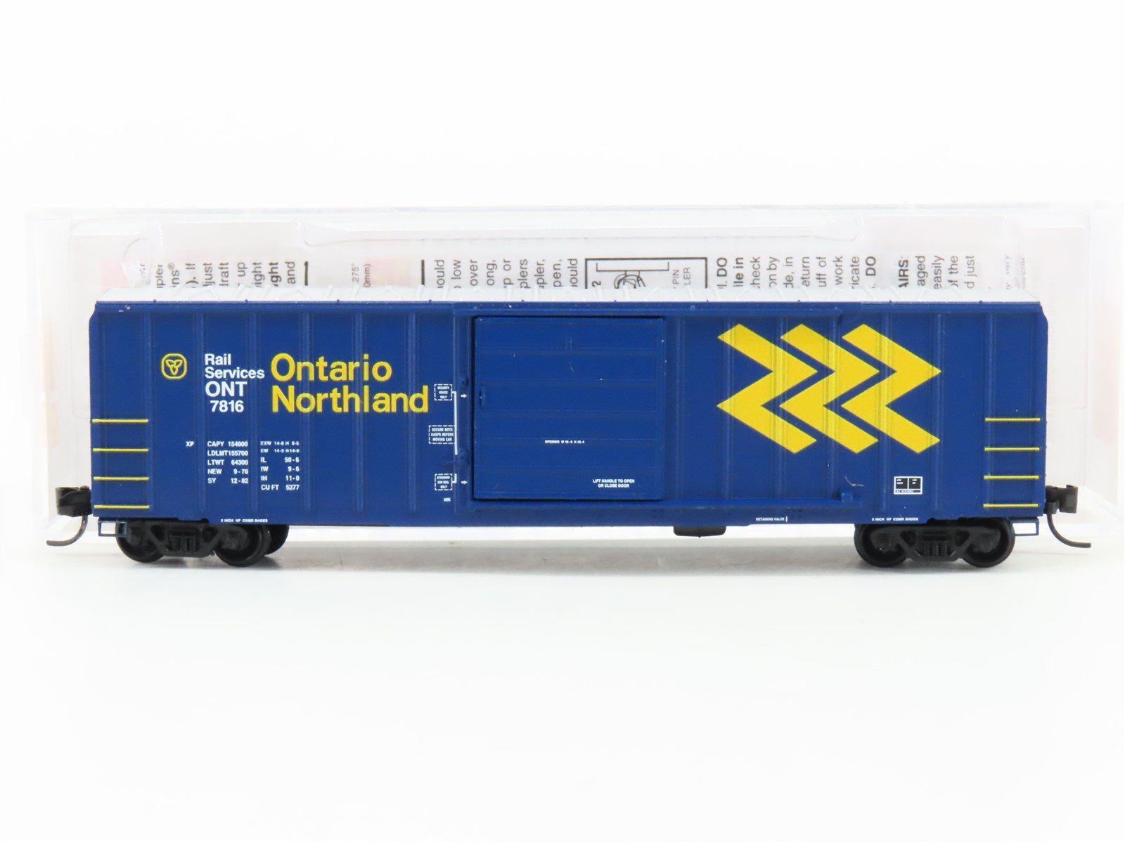 N Scale Micro-Trains MTL 02500206 ONT Ontario Northland 50' Box Car #7816